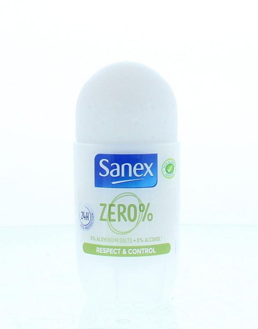 Sanex Deodorant roll-on zero % respect & control 50.00 Milliliter