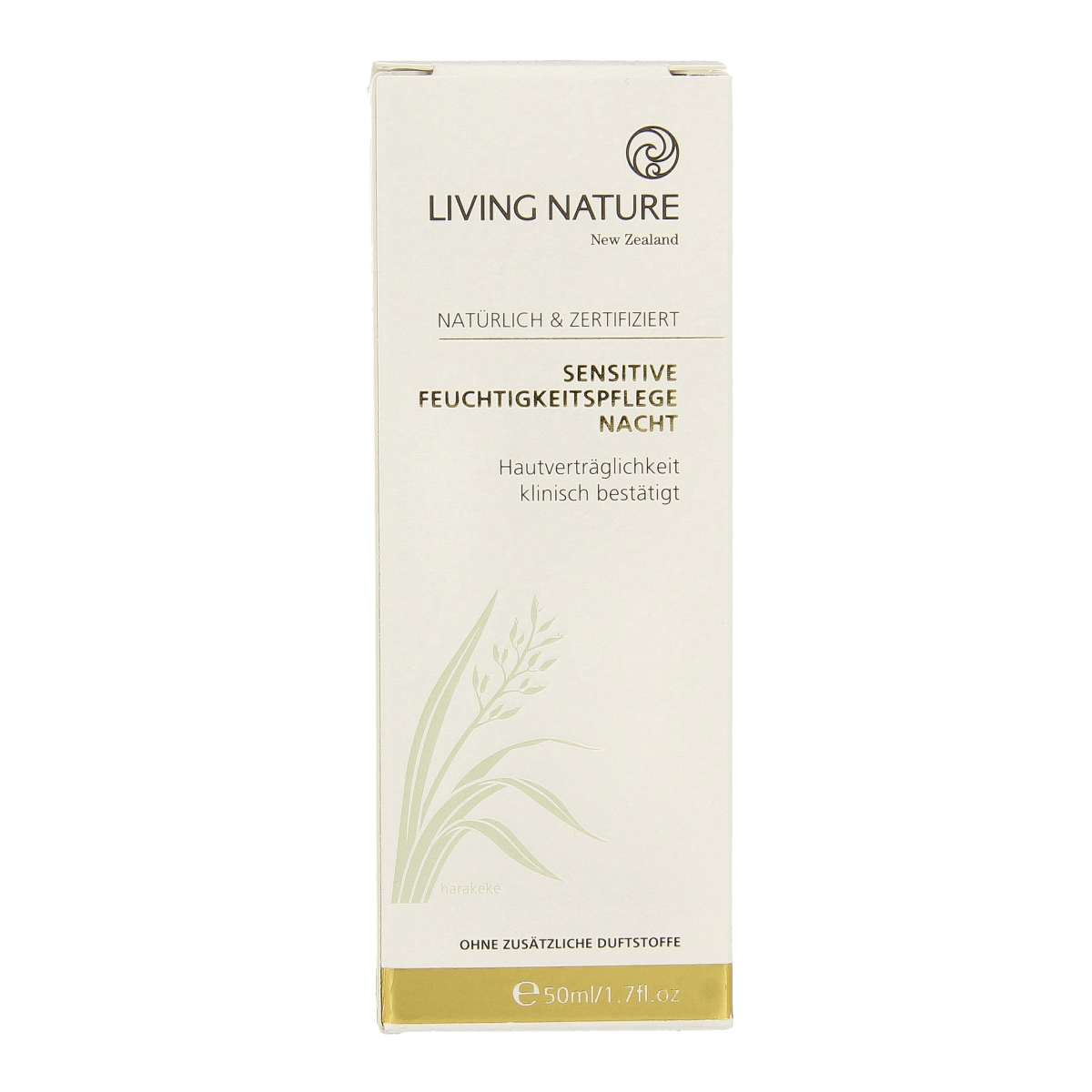 Living Nature Nachtcreme gevoelige huid 50.00 Milliliter