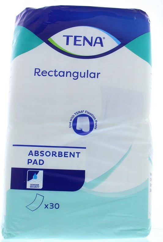 Tena Inlegverband 1102 incontinent pad in a box, 30 pieces, soft absorbent incontinence products for discreet protection