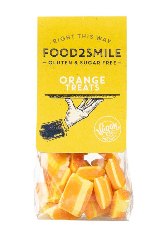 Food2Smile Orange treats suikervrij glutenvrij lactosevrij 90.00 Gram