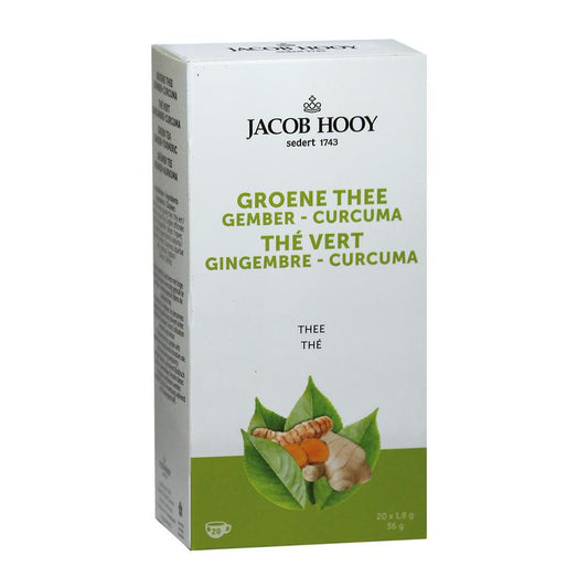 Jacob Hooy Groene thee gember curcuma thee  20.00 Zakjes