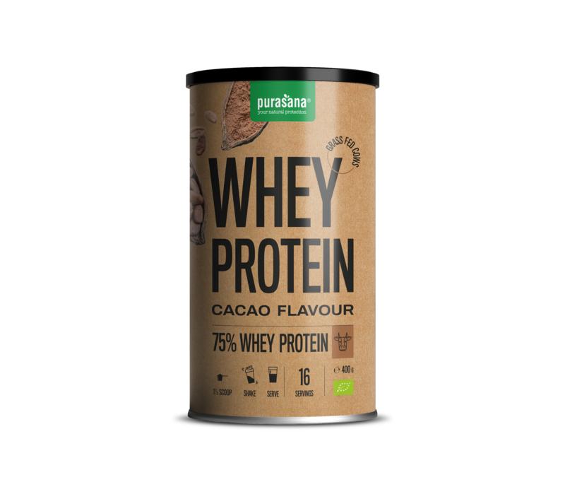 Purasana Whey proteine cacao bio 400 Gram