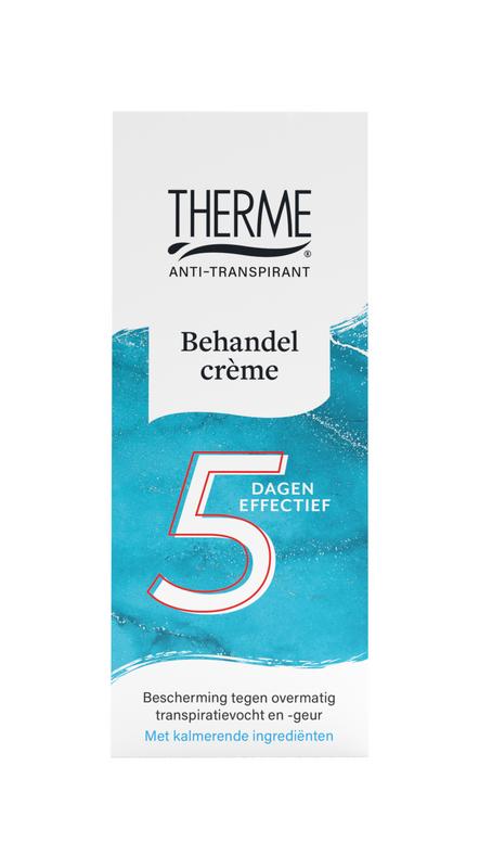 Therme Anti-transpirant deodorant creme in 50ml tube, smooth texture, designed for effective sweat and odor control.