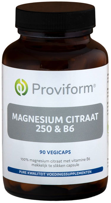 Proviform Magnesium citraat 250 & B6 90 Vegetarische capsules