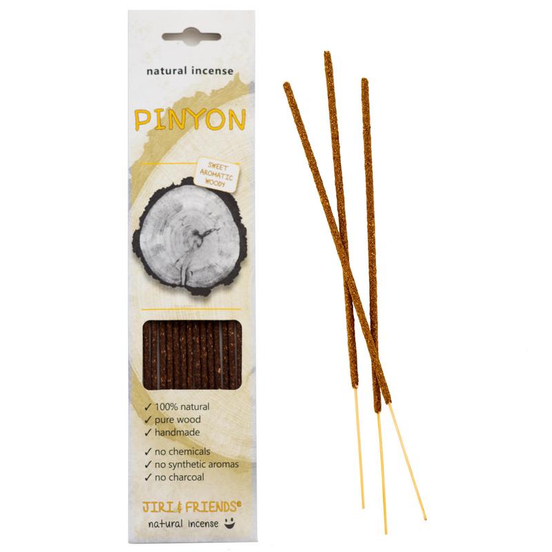 Jiri & Friends Wierook Pinyon incense sticks, 15 pack, natural aroma, traditional incense for relaxation and meditation.