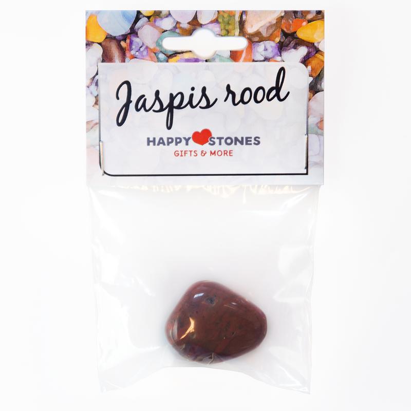 Happy Stones Jaspis rood 1 Stuks