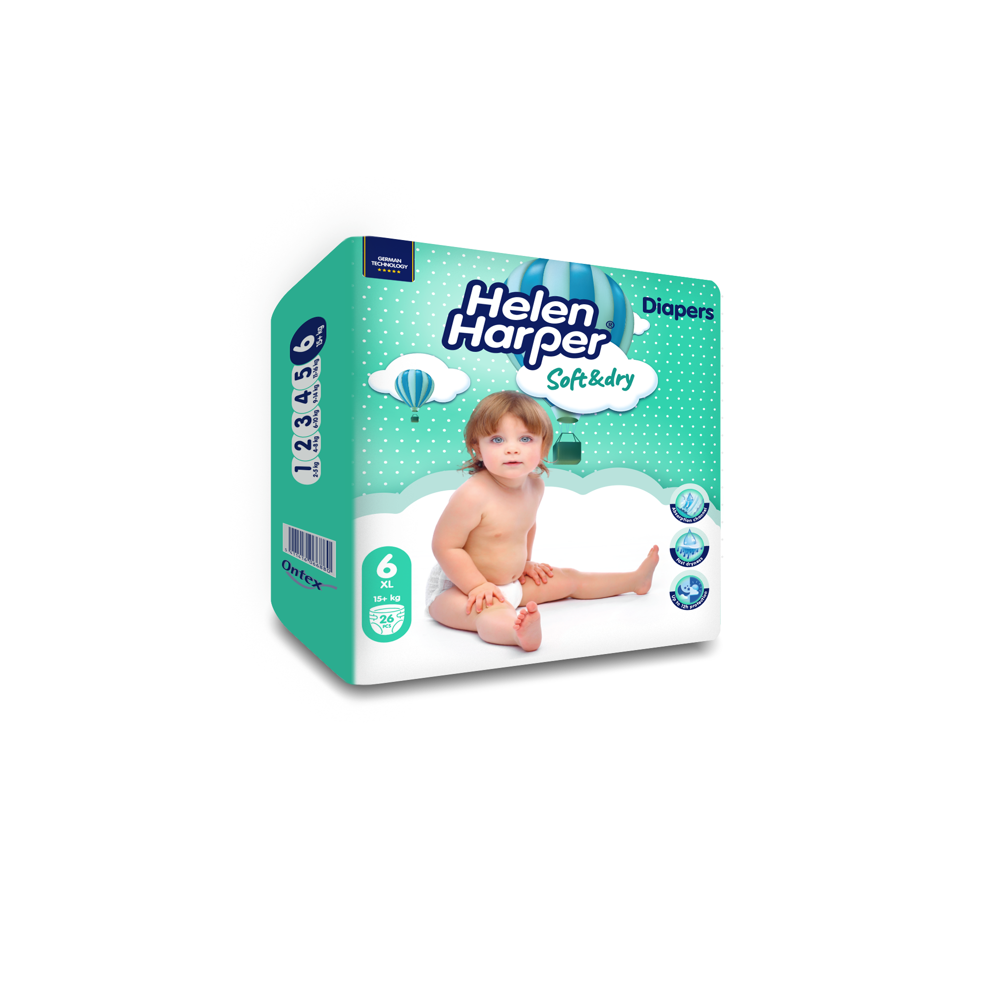 Helen Harper Babyluiers maat XL 26.00 Stuks