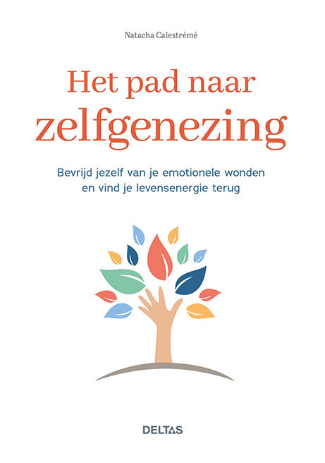 Deltas Het pad naar zelfgenezing book by Deltas, showing the book cover with title and author in a close-up image