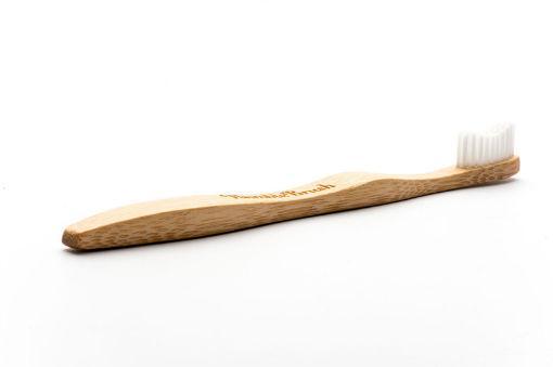 The Humble Co Tandenborstel bamboe adult wit brush soft 1.00 Stuks