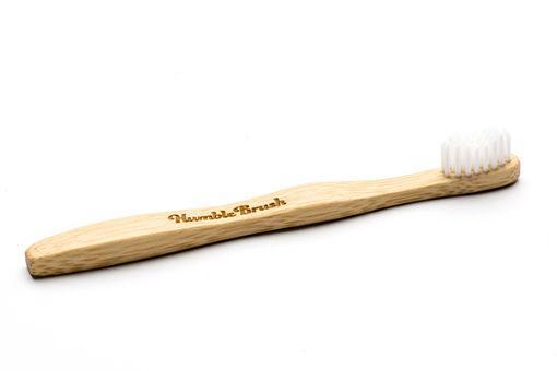 The Humble Co Tandenborstel bamboe kids wit brush soft 1 Stuks