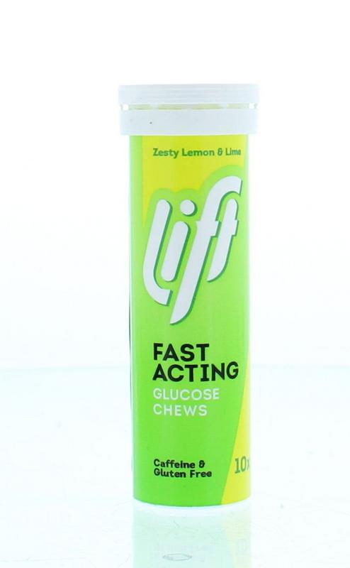 Lift LIFT GlucoTabs lemon/lime buisje  10.00 Tabletten