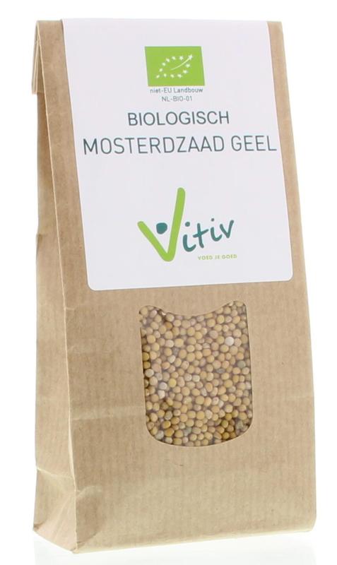 Vitiv Geel mosterdzaad bio 100.00 Gram