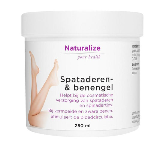 Naturalize beenverzorging met natuurlijke ingrediënten in 250 ml, gericht op het verzorgen van de benen en spataderen.