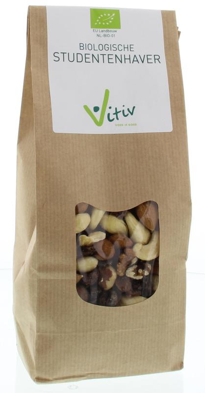 Vitiv bio raw sunflower seeds in a 500g package, natural superfood snack with whole seeds in a clear view.
