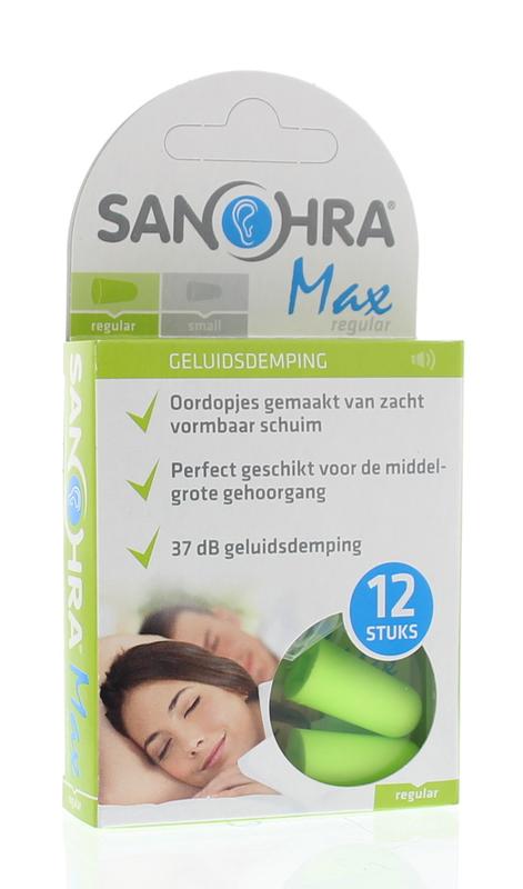 Sanohra Oordoppen foam herrie max regular volwassen 6 Paar