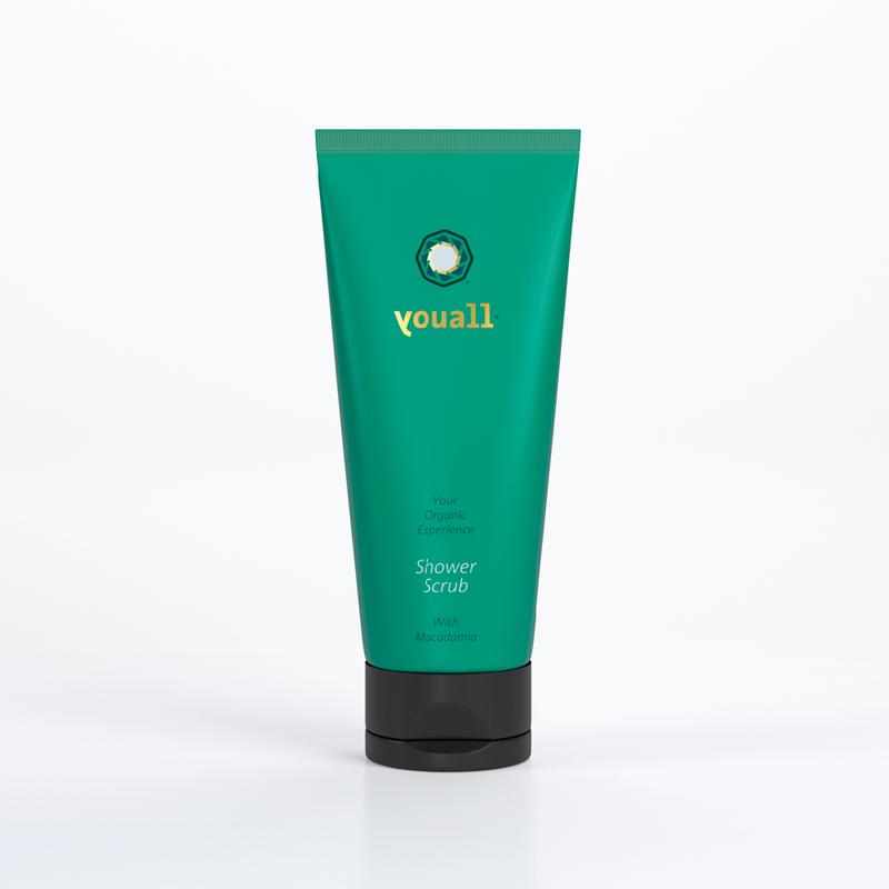 YouAll Shower scrub organic macadamia 200 Milliliter