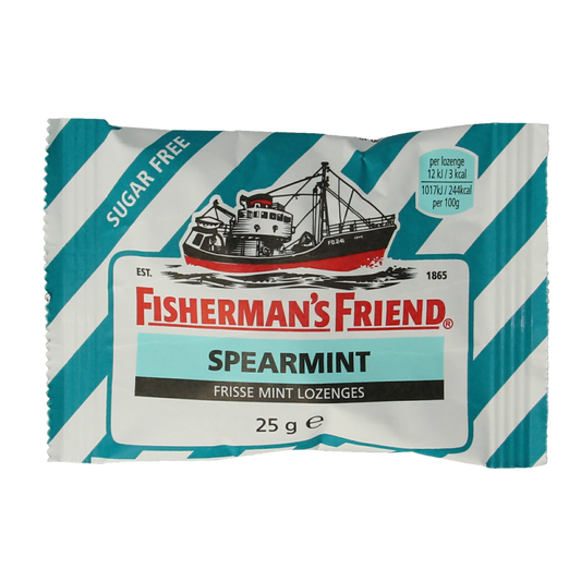 Fisherman's Friend Spearmint suikervrij 25.00 Gram