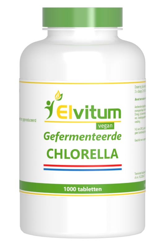 Elvitum  Chlorella 250mg Nederlands 1000 Tabletten