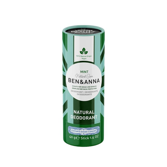 Ben & Anna Deodorant mint papertube 40.00 Gram