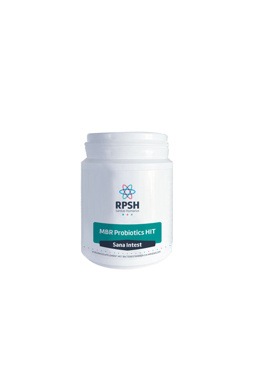 RPSH MBR probiotics HIT supplement in 126g container, dietary probiotic and herbal supplement for digestive health.