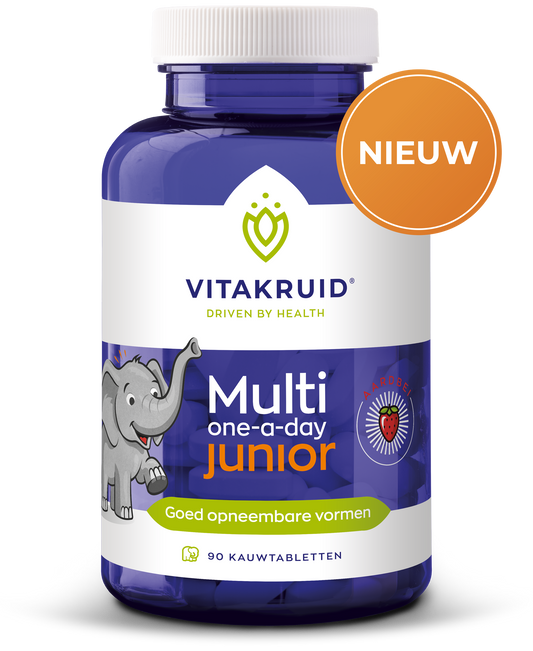 Vitakruid Multi One-a-Day Junior met aardbei smaak 90.00 Tabletten