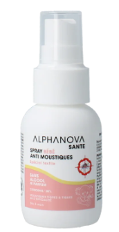 Alphanova Bebe Baby spray anti muggen bio 50.00 Milliliter