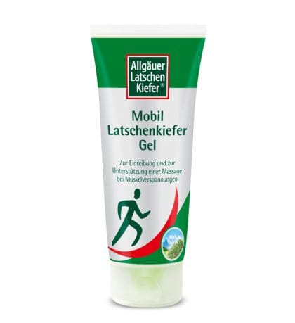 Allgauer Latshen Kiefer Latchenkiefer gel in 100ml bottle, body care product with natural herbal ingredients.