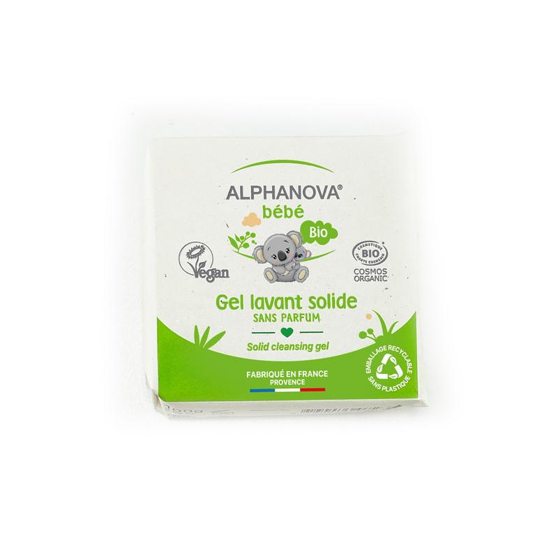 Alphanova Bebe Baby en Peuter Voeding 100 Gram Alphanova Bebe Baby bio solid cleansing gel 100 Gram