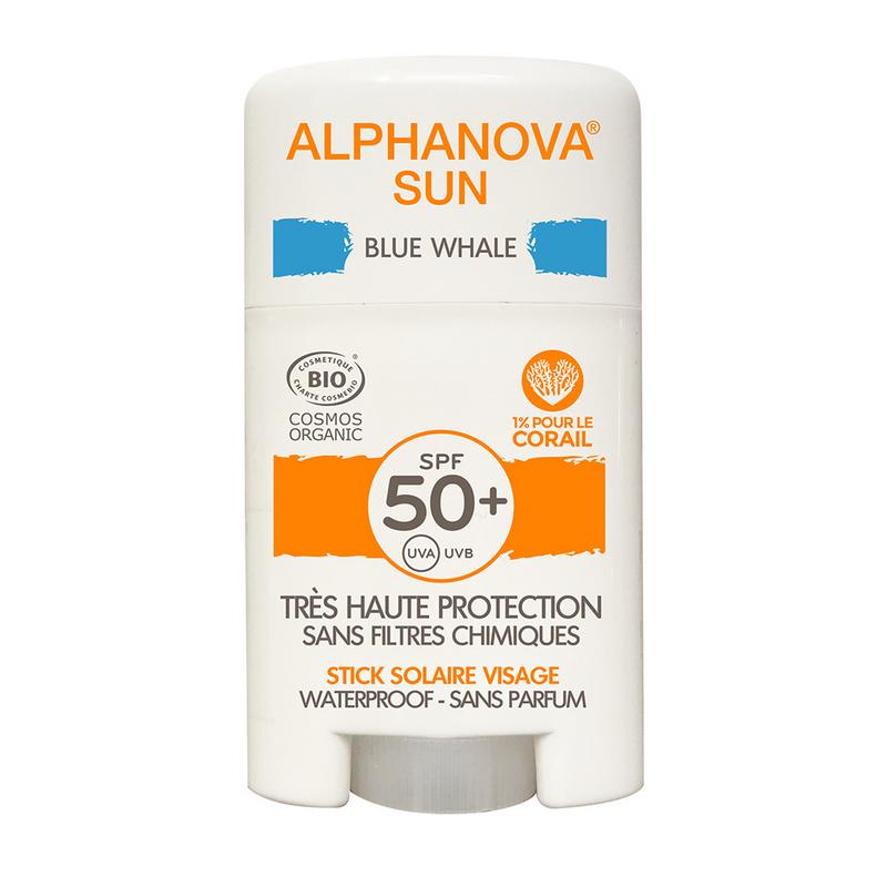 Alphanova Sun Zonnen 12 Gram Alphanova Sun Sun stick face blue SPF50+ 12 Gram