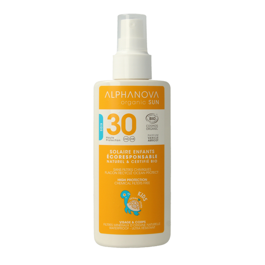 Alphanova Sun Zonnen 125 Milliliter Alphanova Sun Sun spray kids vegan SPF30 125 Milliliter