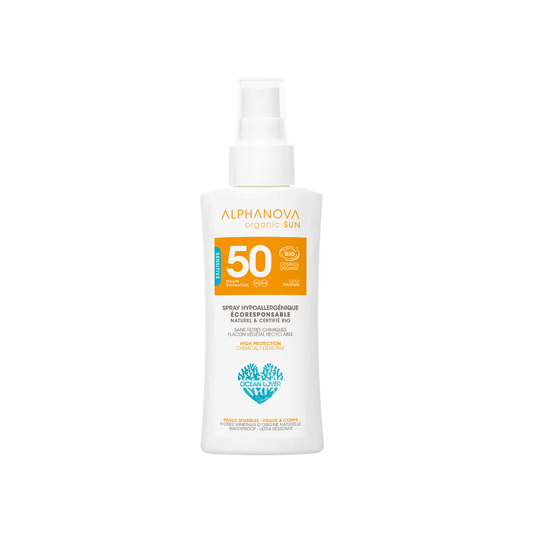 Alphanova Sun Zonnen 90 Gram Alphanova Sun Sun spray gevoelige huid SPF50 90 Gram