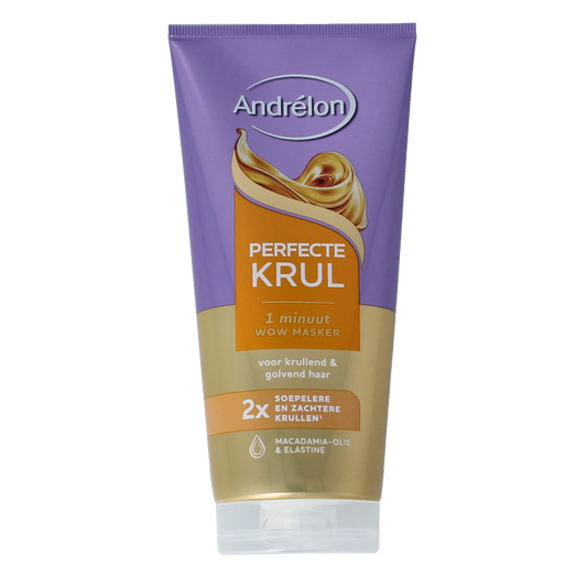 Andrelon Haarverzorging 180 Milliliter Andrelon Masker 1 minuut perfecte krul 180 Milliliter