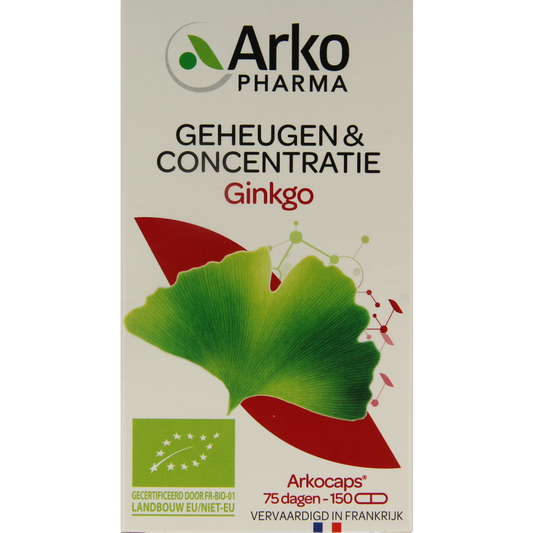 Arkocaps Kruidenpreparaten 150 Capsules Arkocaps Ginkgo bio 150 Capsules