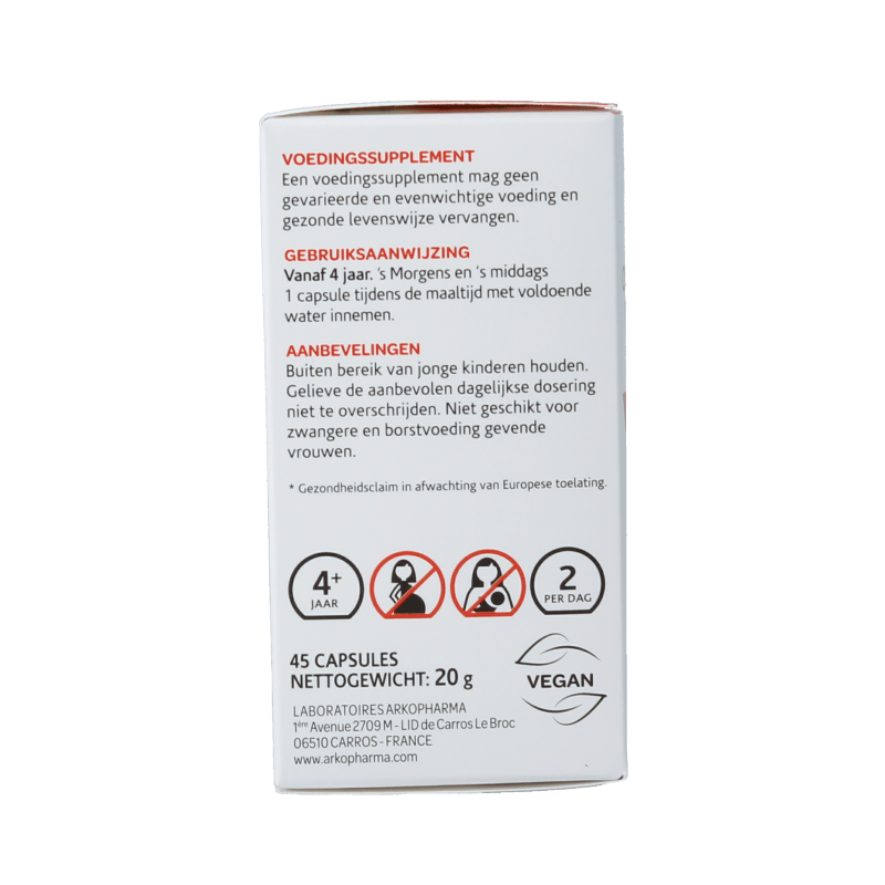 Arkocaps Kruidenpreparaten 45 Capsules Arkocaps Cat's claw 45 Capsules