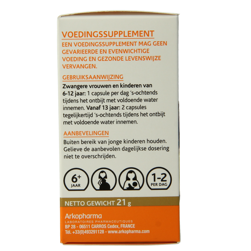 Arkocaps Kruidenpreparaten 45 Capsules Arkocaps Gember 45 Capsules