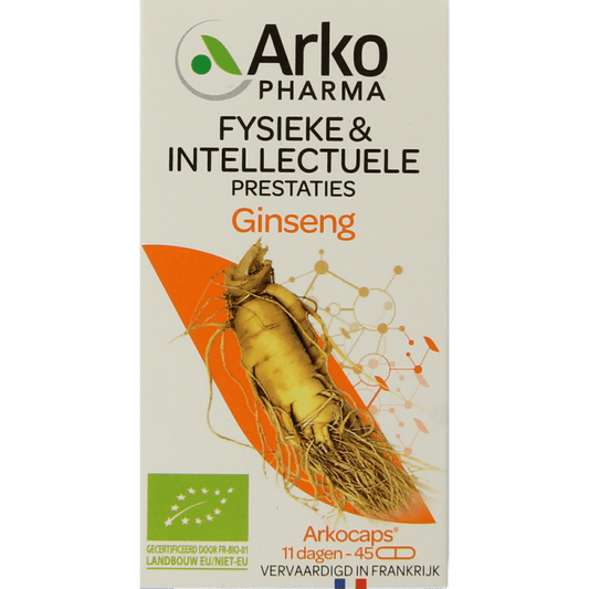 Arkocaps Kruidenpreparaten 45 Capsules Arkocaps Ginseng bio 45 Capsules