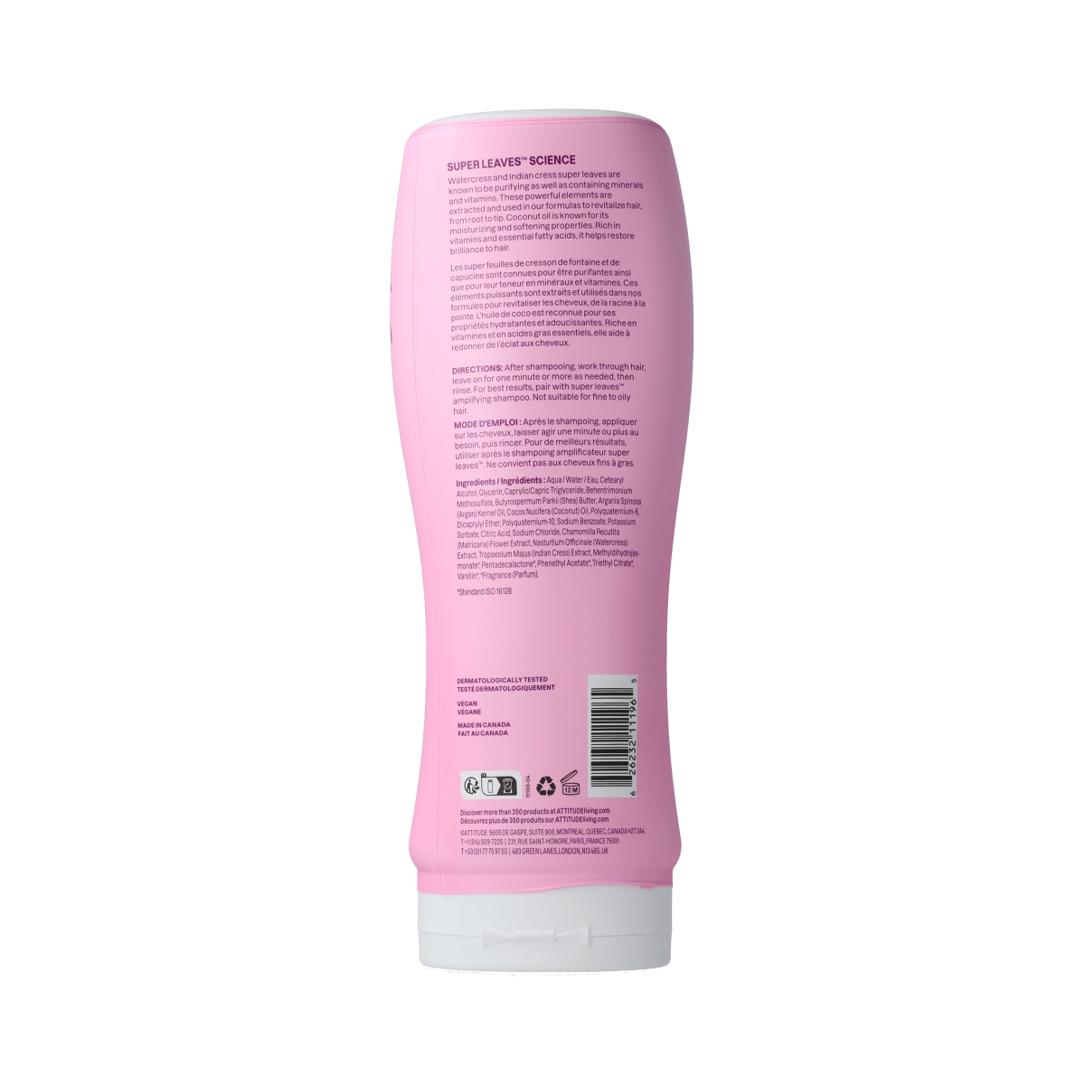 Attitude Coconut Oil Curl Amplifying Conditioner for Type 2 hair, 473ml bottle, nourishing hair care product with natural ingredients.