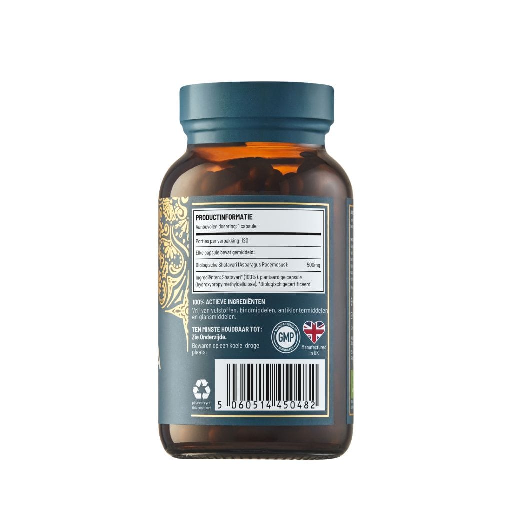 Ayurvediq Kruidenpreparaten 120.00 Capsules Ayurvediq Biologische Shatavari 120.00 Capsules