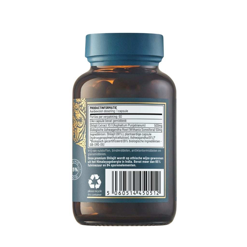Ayurvediq Kruidenpreparaten 60.00 Capsules Ayurvediq Shilajit 60.00 Capsules