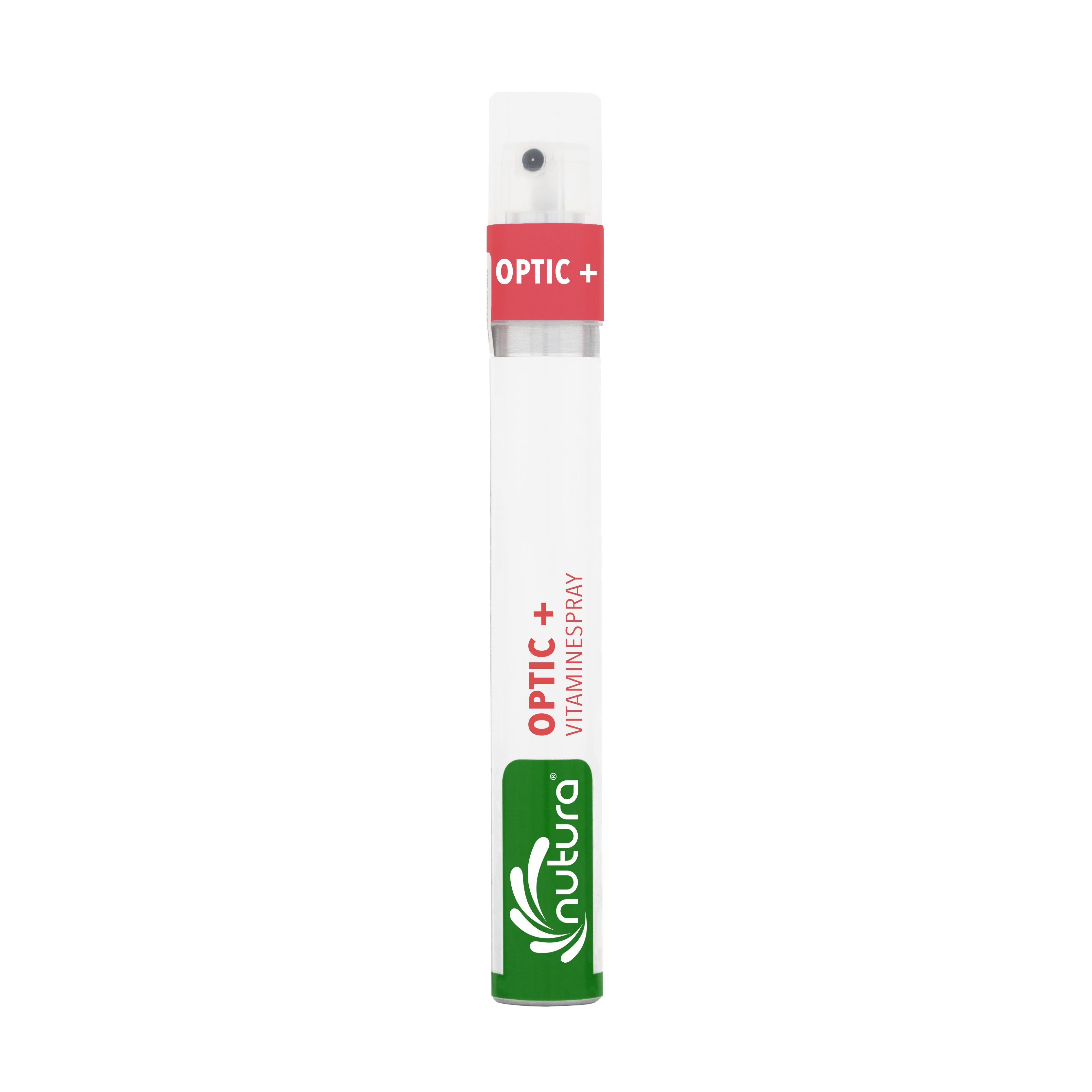 Nutura Vitaminesprays Optic+ vitaminespray bottle, 14.4ml, dietary supplement with vitamins in a compact spray container