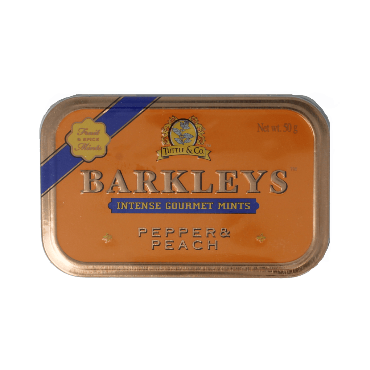 Barkleys Snoepgoed 50.00 Gram Barkleys Gourmet mints Pepper & Peach 50.00 Gram