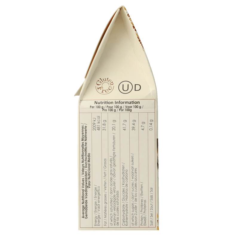 Belvas Chocolade 100 Gram Belvas Puur met licht gezouten caramel bio 100 Gram