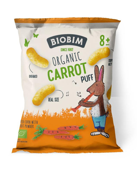 Biobim Baby en Peuter Voeding 20 Gram Biobim Carrot puff 8+ maanden bio 20 Gram