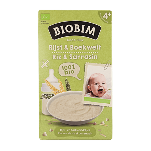 Biobim Baby en Peuter Voeding 200 Gram Biobim Baby rijst & boekweit 4 maanden bio 200 Gram