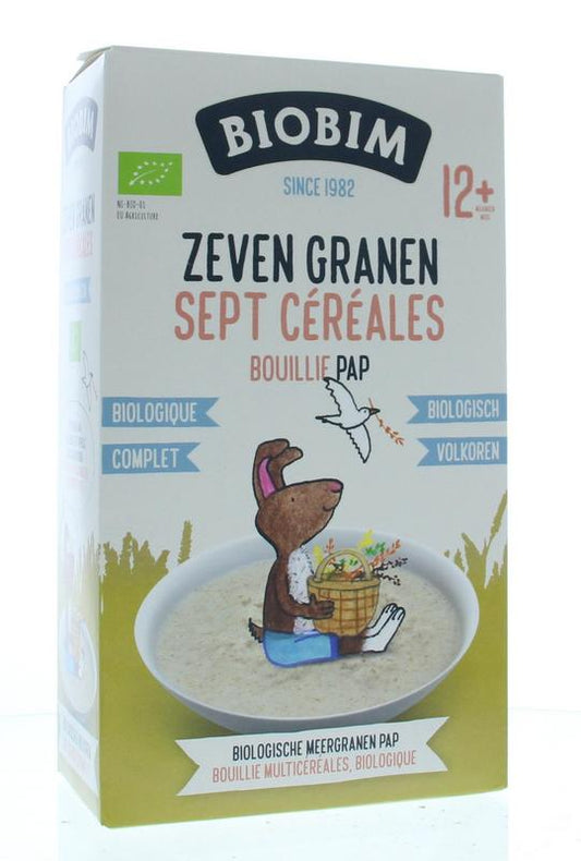 Biobim Baby en Peuter Voeding 250 Gram Biobim 7 Granenpap 12+ maanden bio 250 Gram