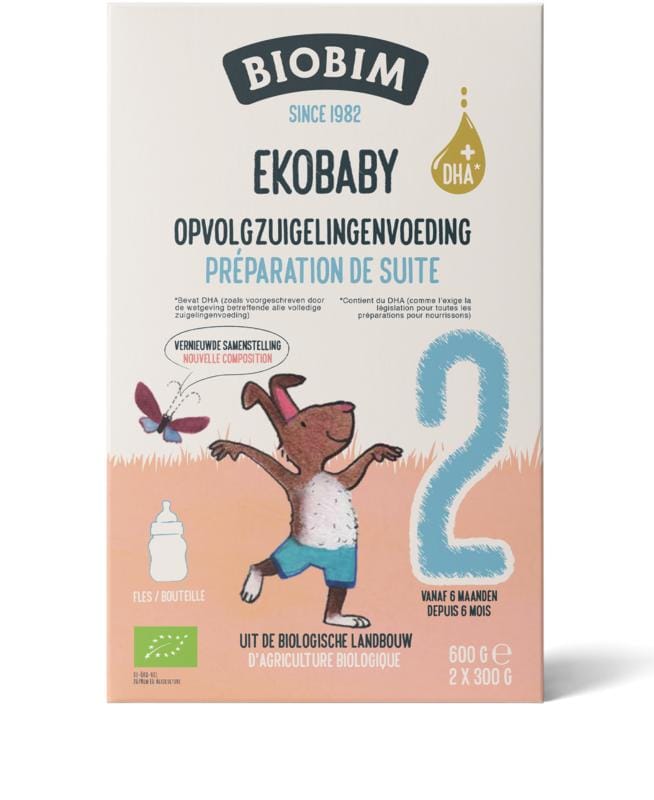 Biobim Baby en Peuter Voeding 600 Gram Biobim Ekobaby 2 opvolg zuigelingenvoeding 6+ maanden bio 600 Gram