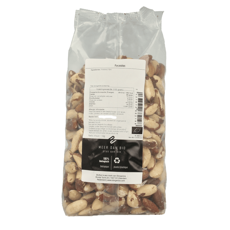 Bionut Raw en Superfoods 1 Kilogram Bionut Paranoten bio 1 Kilogram