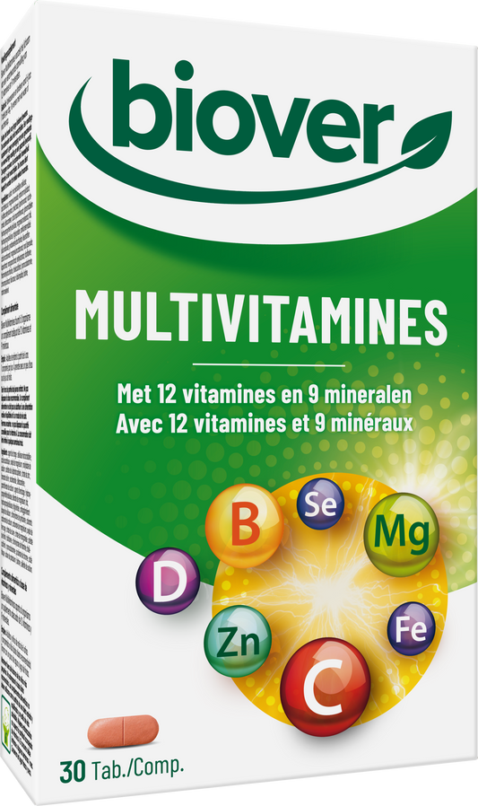 Biover Vitamine Multi 30 Tabletten Biover Multivitamine 30 Tabletten