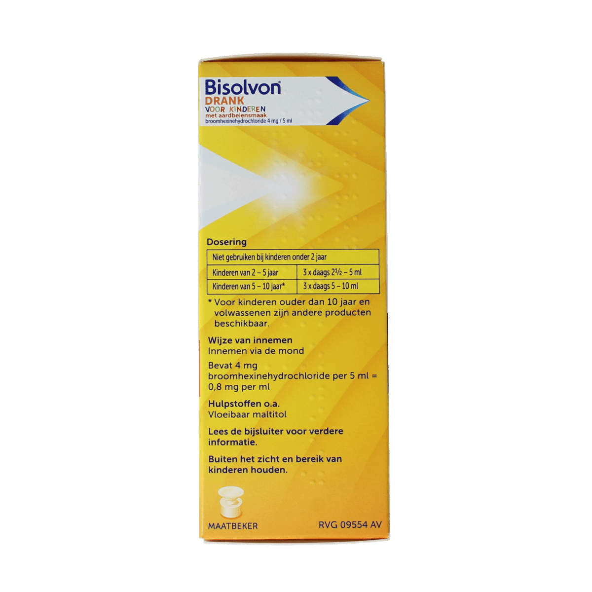 Bisolvon Hoesten 100.00 Milliliter Bisolvon Drank kind aardbei 100.00 Milliliter