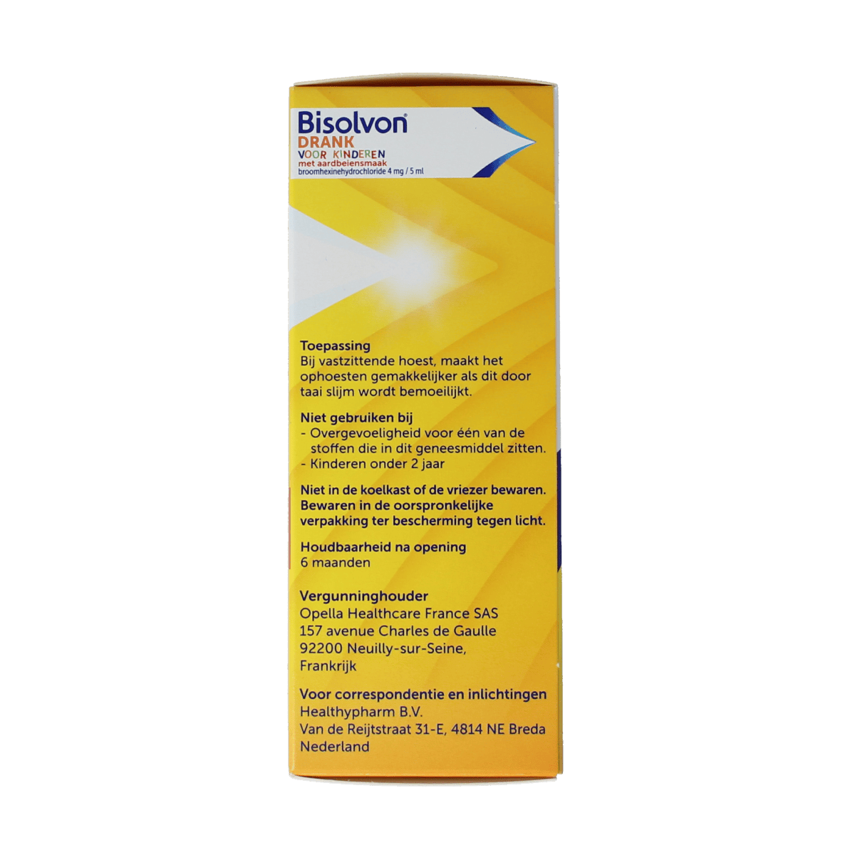 Bisolvon Hoesten 100.00 Milliliter Bisolvon Drank kind aardbei 100.00 Milliliter